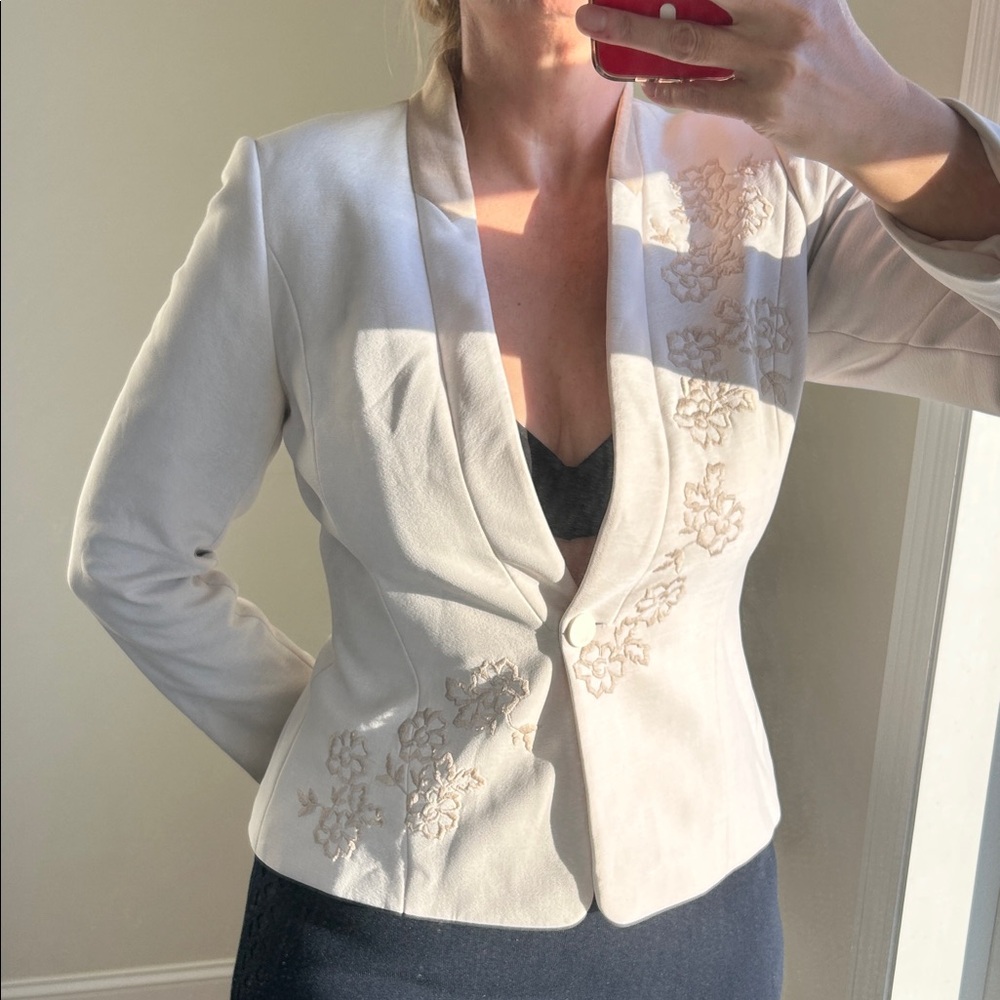 Catherines Cream Floral Women's Blazer